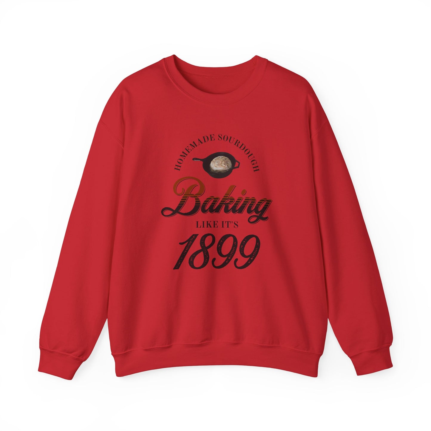 Homemade Sourdough Crewneck Sweatshirt - Vintage Baking Apparel, Unisex Jumper, Gift for Baker, Retro Baking Shirt, 1899 Baker Pullover,