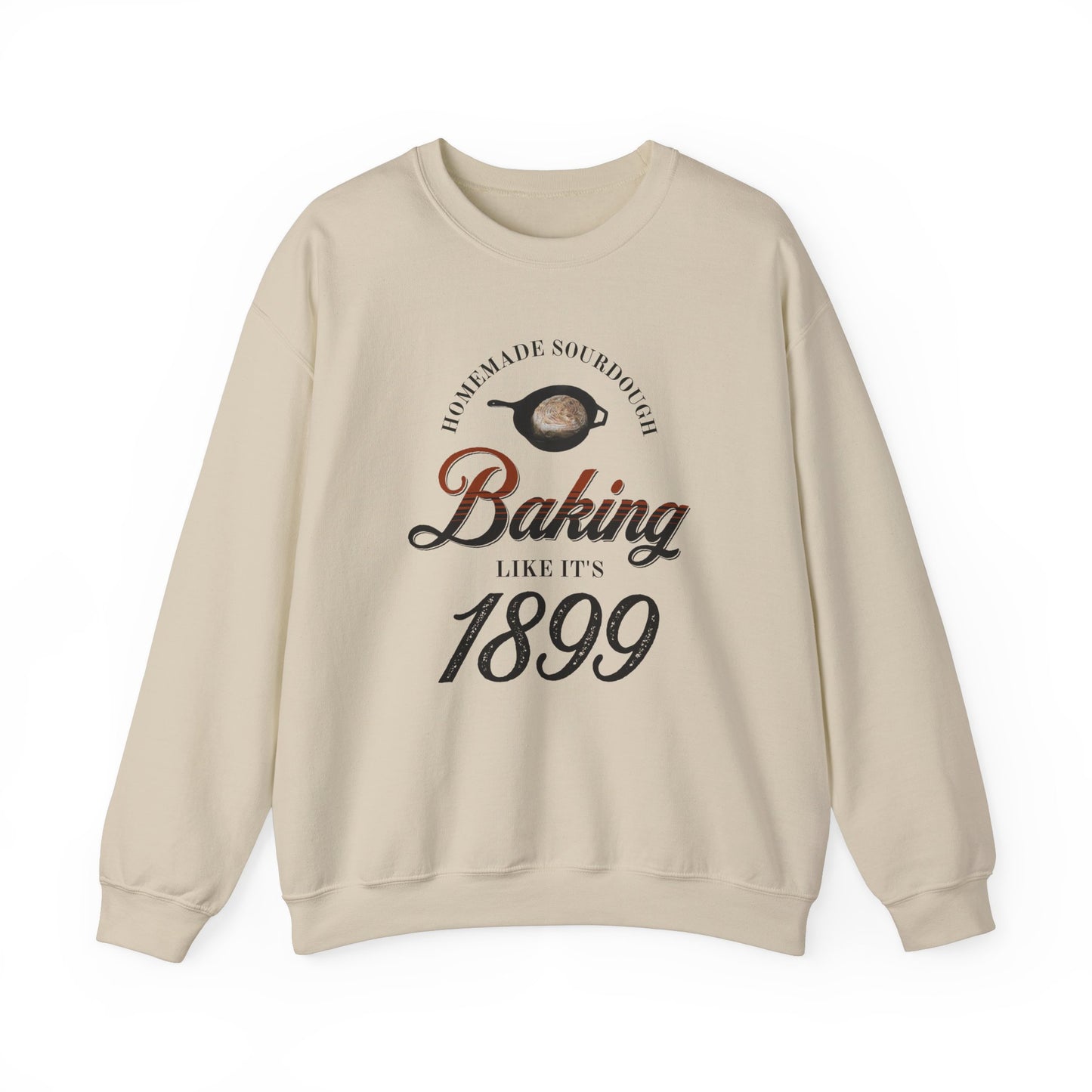 Homemade Sourdough Crewneck Sweatshirt - Vintage Baking Apparel, Unisex Jumper, Gift for Baker, Retro Baking Shirt, 1899 Baker Pullover,