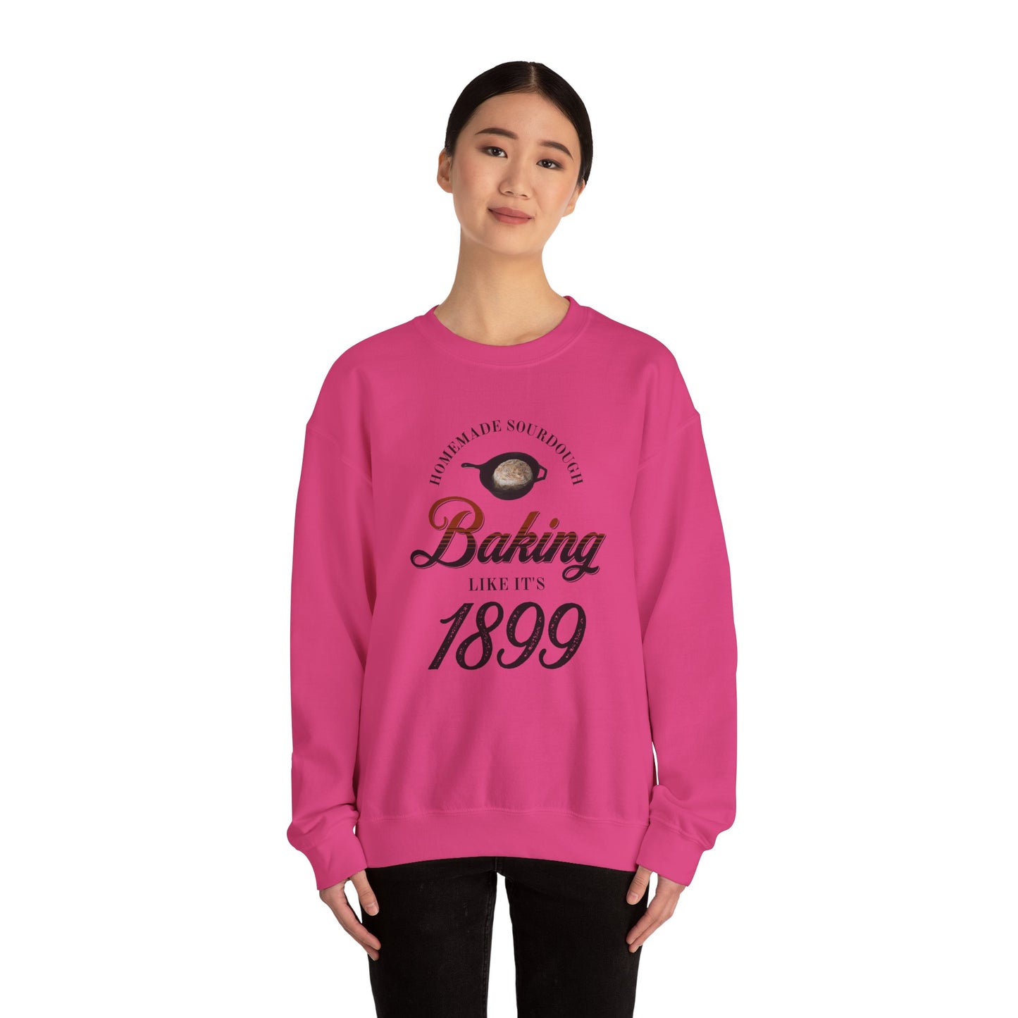 Homemade Sourdough Crewneck Sweatshirt - Vintage Baking Apparel, Unisex Jumper, Gift for Baker, Retro Baking Shirt, 1899 Baker Pullover,