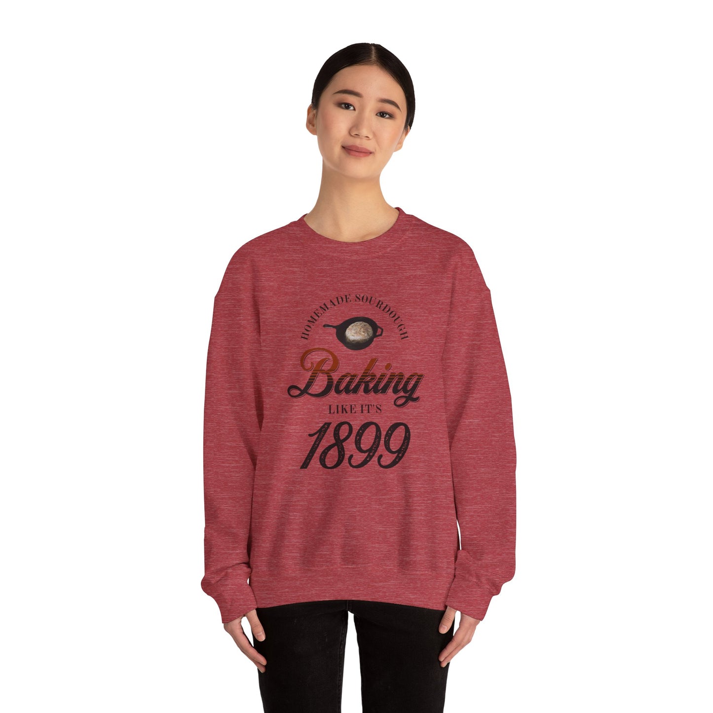 Homemade Sourdough Crewneck Sweatshirt - Vintage Baking Apparel, Unisex Jumper, Gift for Baker, Retro Baking Shirt, 1899 Baker Pullover,