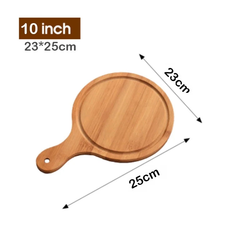 Nonna’s Wooden Pizza Board – Rustic Pine, 10 or 12 Inch - Round