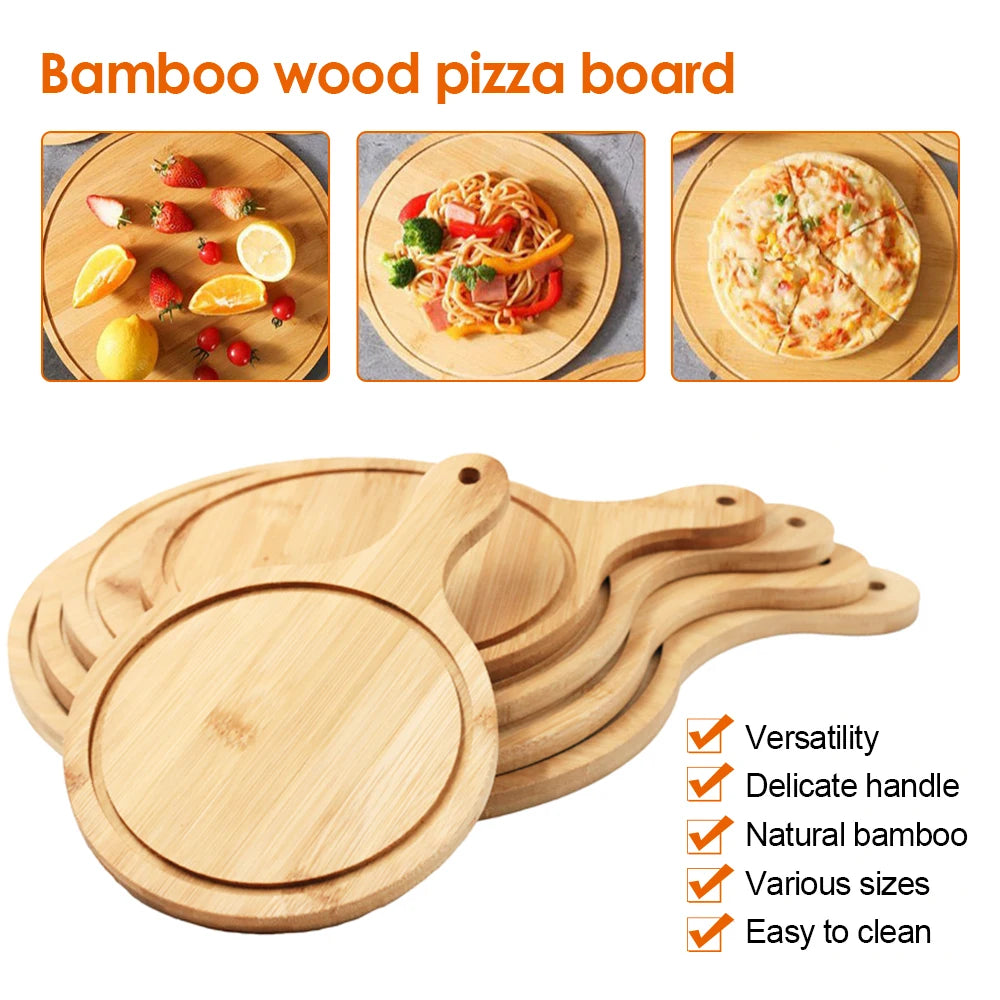 Nonna Bella's Bamboo Pizza Board – 8/12/13-Inch for Sourdough Pizza