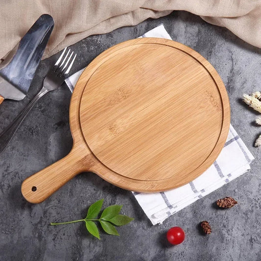Nonna’s Wooden Pizza Board – Rustic Pine, 10 or 12 Inch - Round