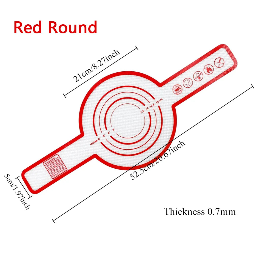 Reusable Silicone Bread Sling for Dutch Oven Baking Mat Long Handles Non-Stick Liners for Transferable Dough Pastry Supplies