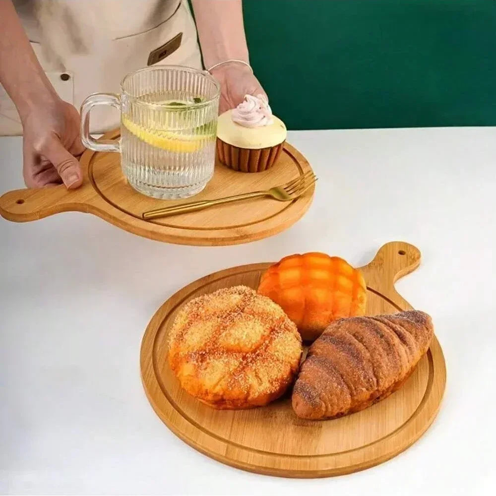 Nonna’s Wooden Pizza Board – Rustic Pine, 10 or 12 Inch - Round