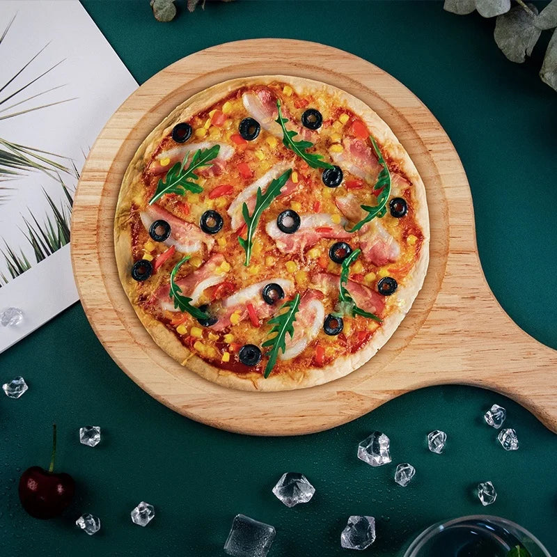 Nonna’s Wooden Pizza Board – Rustic Pine, 10 or 12 Inch - Round