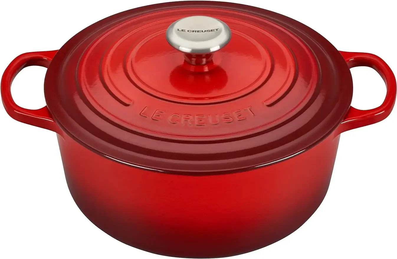 Bake an Artisan Bread Masterpiece: 5.5 Quart Red Le Creuset Dutch Oven