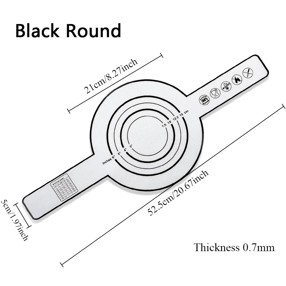 Reusable Silicone Bread Sling for Dutch Oven Baking Mat Long Handles Non-Stick Liners for Transferable Dough Pastry Supplies