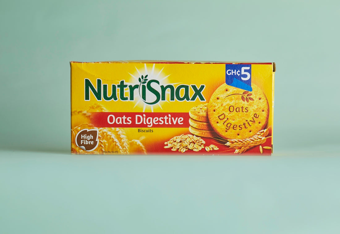 a box of nutrisnax oats digest cereal