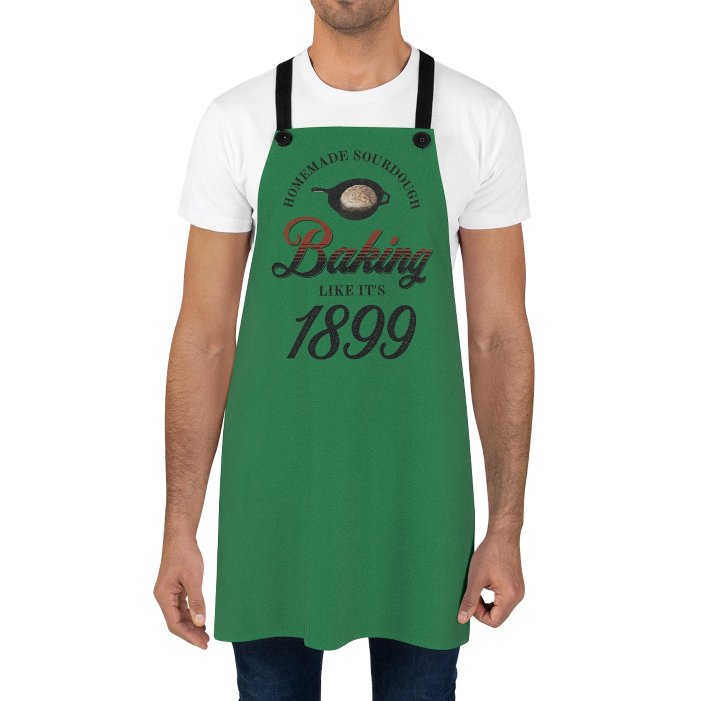 Vintage Baking Apron for baking Sourdough Bread.  Baking Like it's 1899