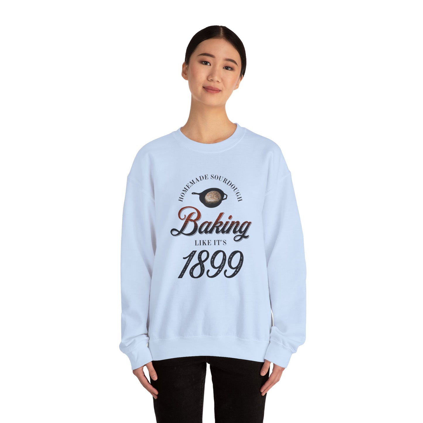 Homemade Sourdough Crewneck Sweatshirt - Vintage Baking Apparel, Unisex Jumper, Gift for Baker, Retro Baking Shirt, 1899 Baker Pullover,