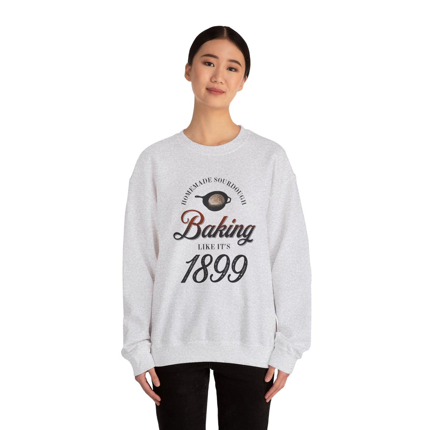 Homemade Sourdough Crewneck Sweatshirt - Vintage Baking Apparel, Unisex Jumper, Gift for Baker, Retro Baking Shirt, 1899 Baker Pullover,