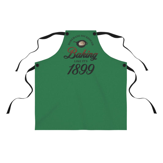 Vintage Baking Apron for baking Sourdough Bread.  Baking Like it's 1899
