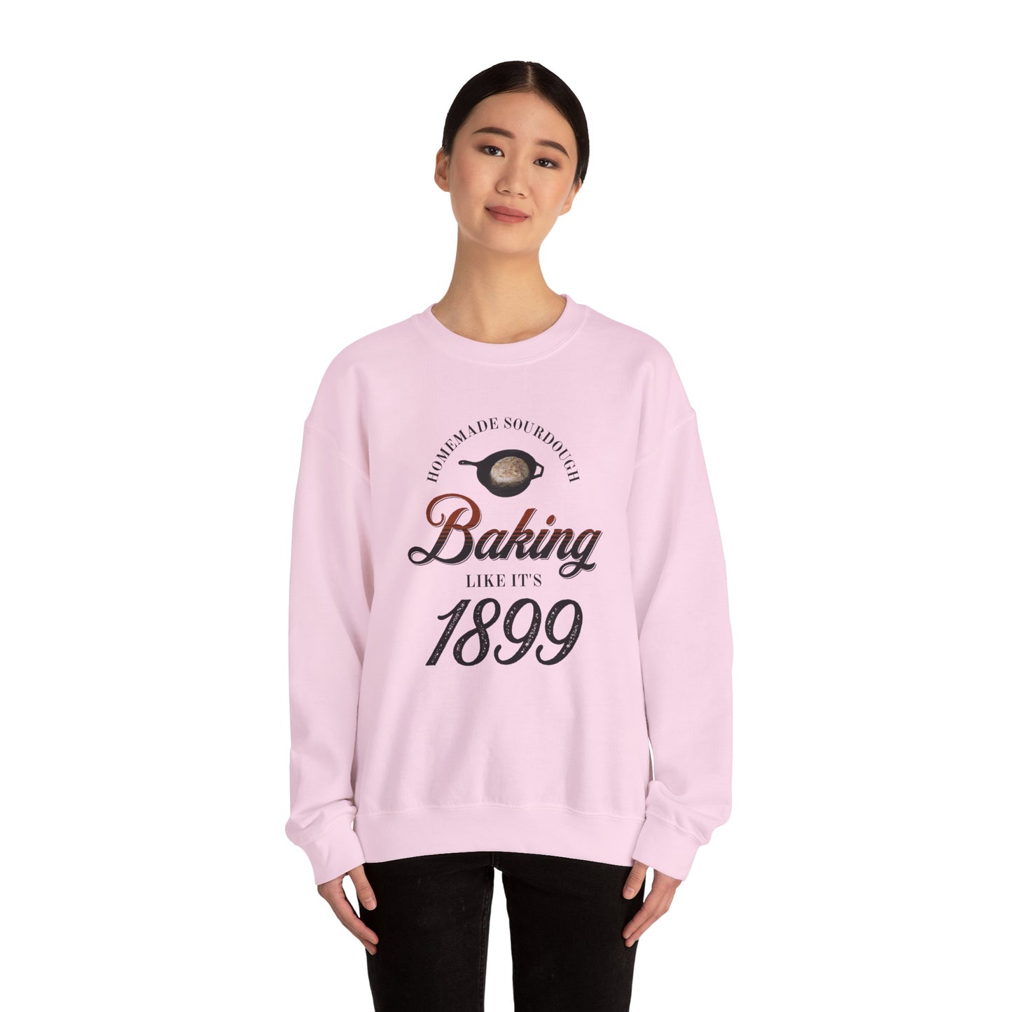 Homemade Sourdough Crewneck Sweatshirt - Vintage Baking Apparel, Unisex Jumper, Gift for Baker, Retro Baking Shirt, 1899 Baker Pullover,