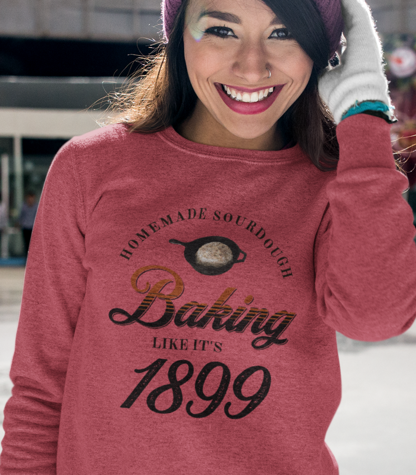 Homemade Sourdough Crewneck Sweatshirt - Vintage Baking Apparel, Unisex Jumper, Gift for Baker, Retro Baking Shirt, 1899 Baker Pullover,