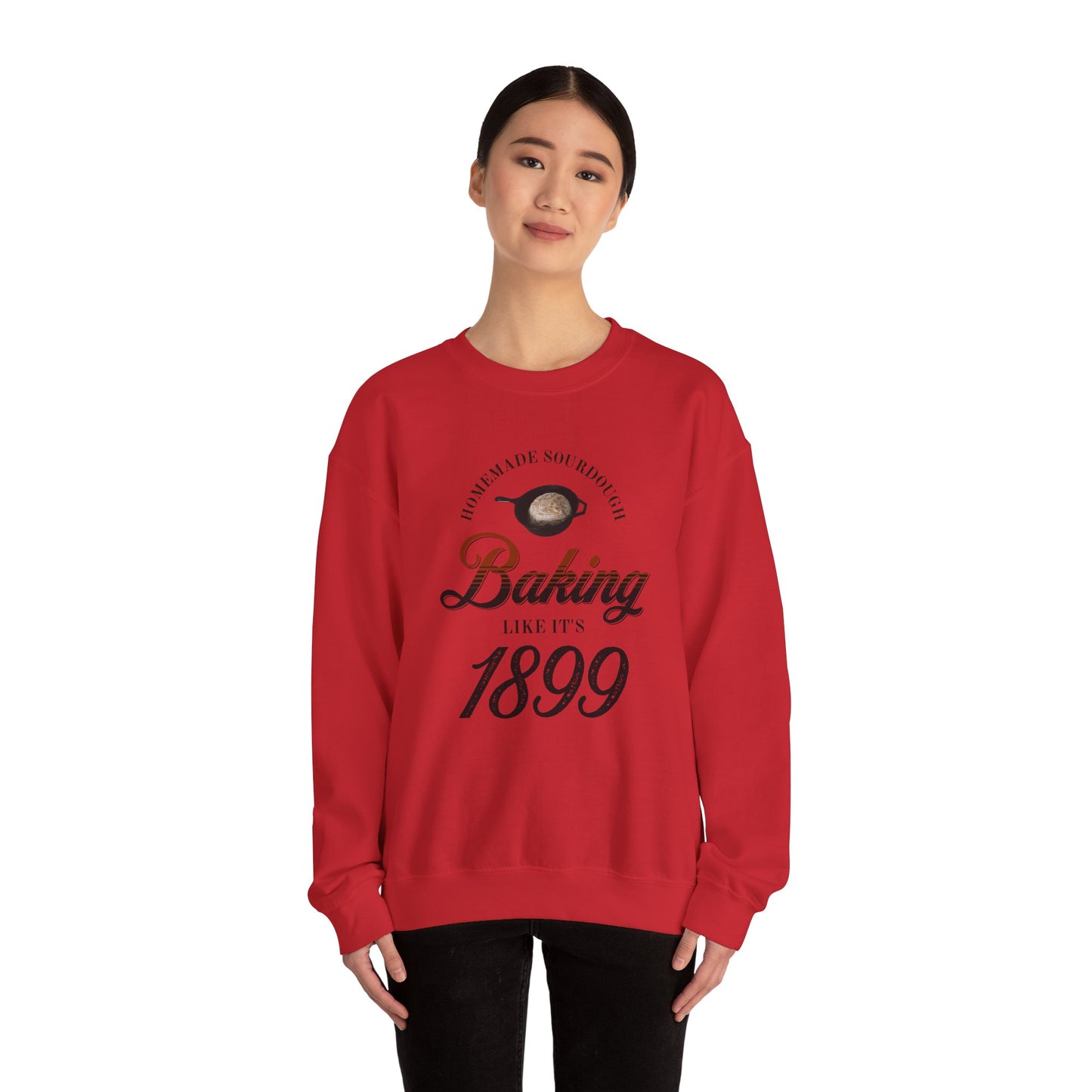 Homemade Sourdough Crewneck Sweatshirt - Vintage Baking Apparel, Unisex Jumper, Gift for Baker, Retro Baking Shirt, 1899 Baker Pullover,