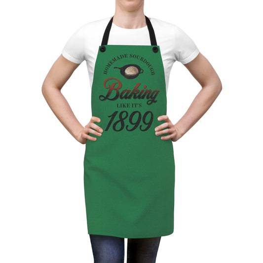 Vintage Baking Apron for baking Sourdough Bread.  Baking Like it's 1899